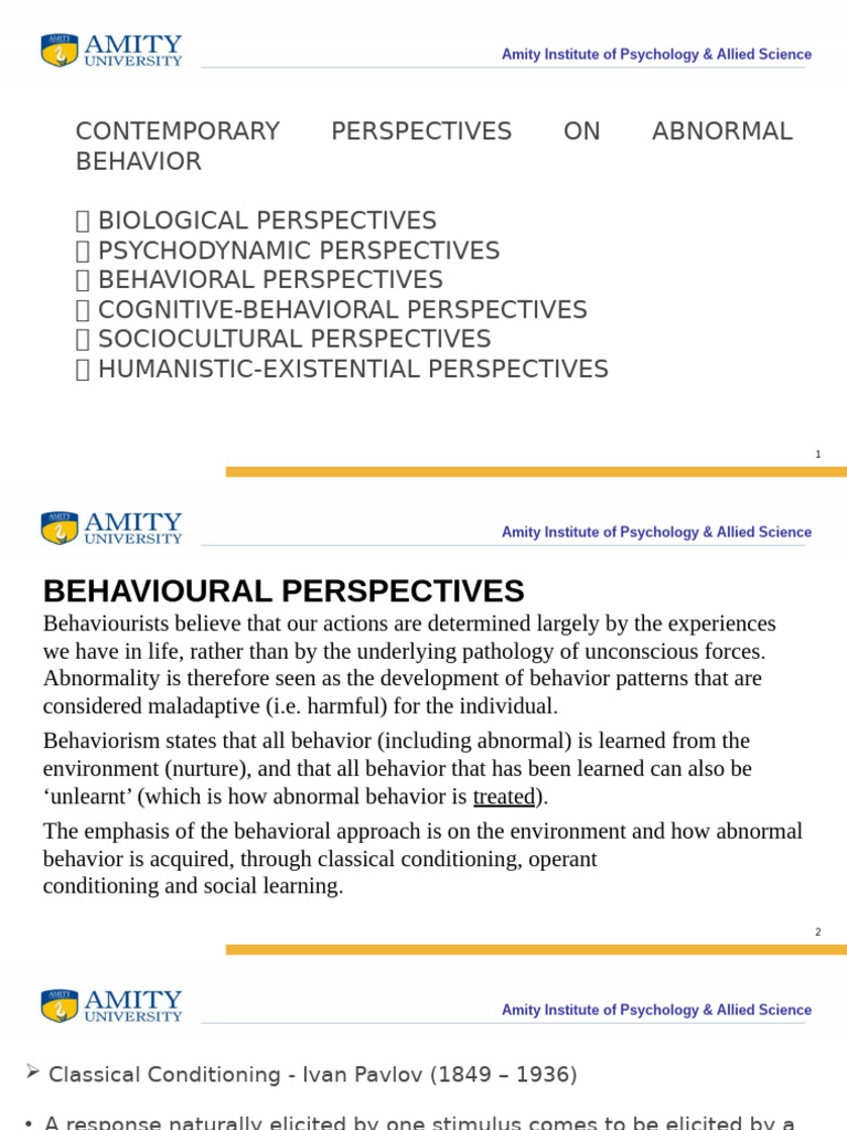 Module 1 Part 1.3 | PDF | Classical Conditioning | Psychology
