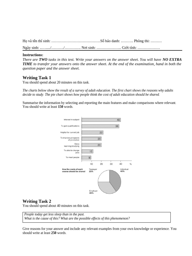 Writing Test | PDF