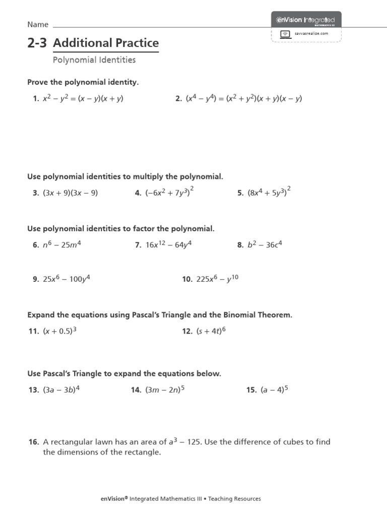 2-3 - Additional Practice PDF | PDF