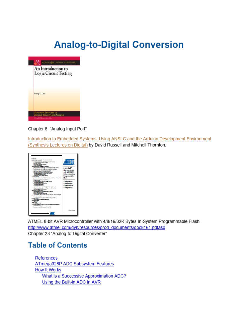 Lab 2c Analog To Digital Conversion | PDF | Analog To Digital Converter ...