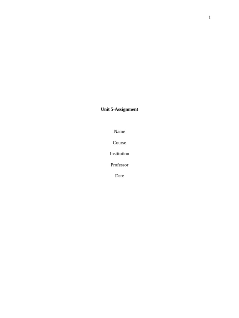 Order 9871290 Unit 5-Assignment | PDF | Learning | Business