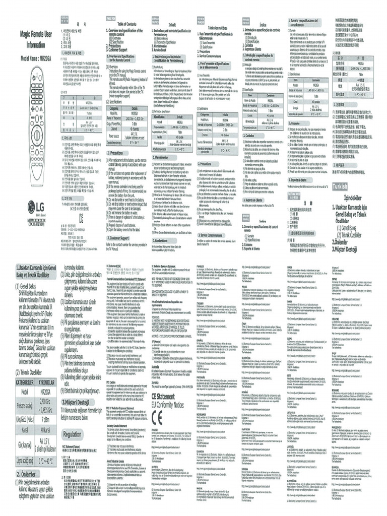 Magic Remote (MR20GA) User-Manual | PDF