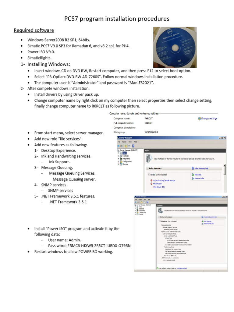 PCS7 Installation Procedure | PDF | Directory (Computing) | Computer File