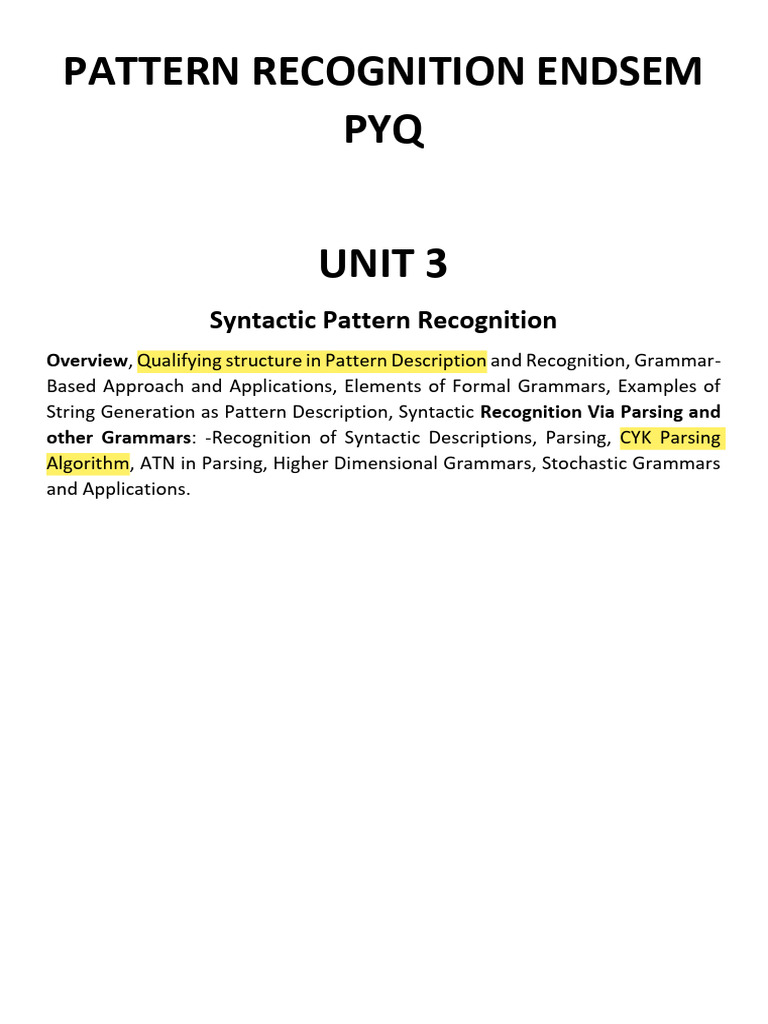PR Endsem Pyq | PDF | Parsing | Pattern Recognition