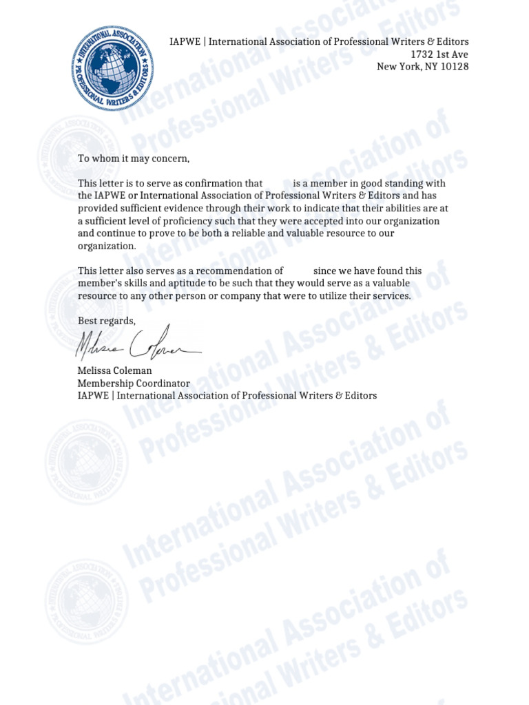 Iapwe Letter 3 | PDF