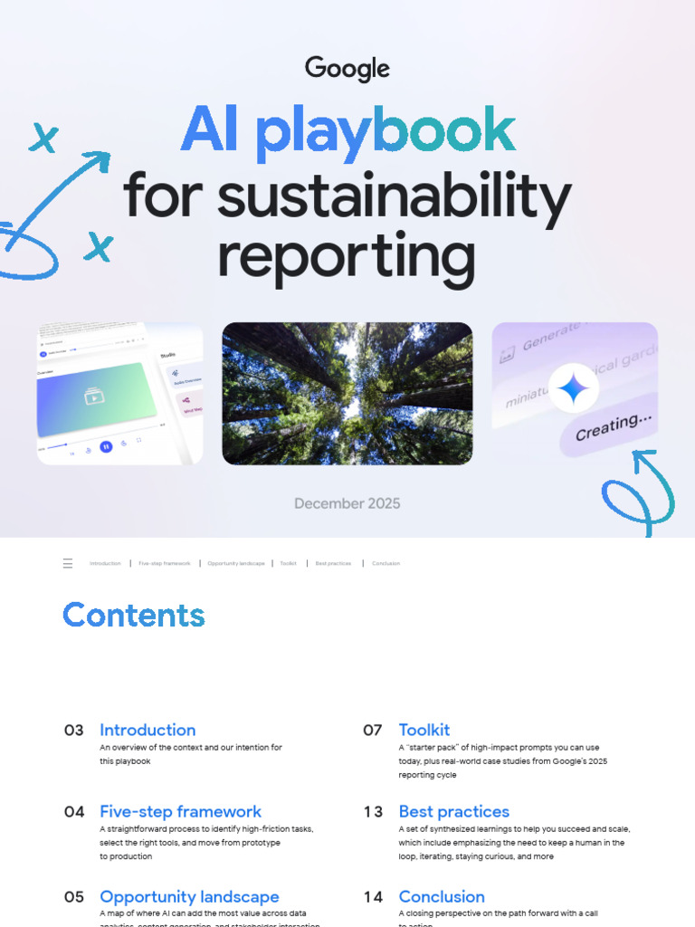 Ai Playbook For Sustainability Reporting | PDF | Artificial ...