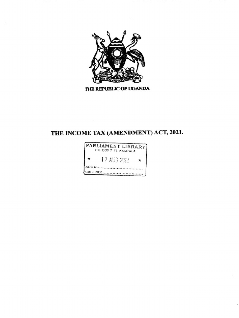 Income Tax (Amendment) Act, 2021 | PDF | Tax Deduction | Taxes