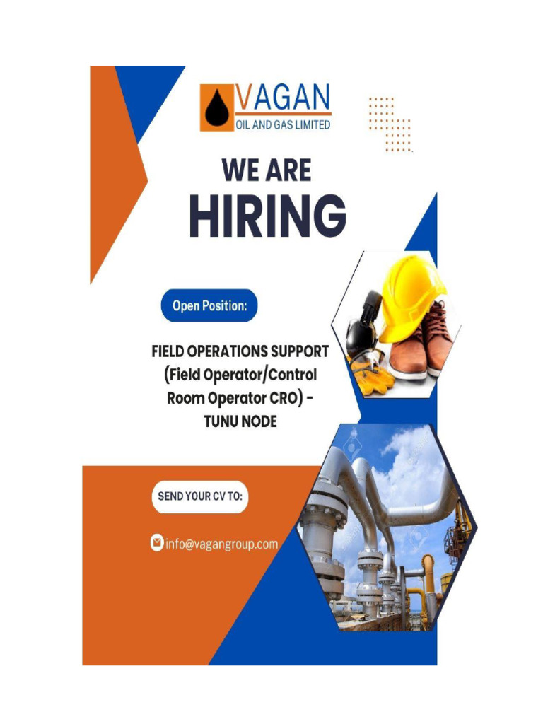 Field Operator-Control Room Operator CRO - TUNU | PDF
