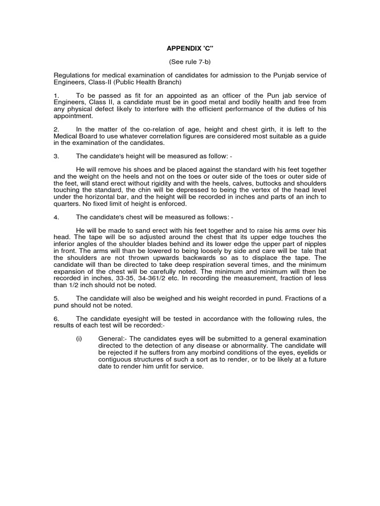 Appendix C | PDF | Visual Acuity | Diseases And Disorders