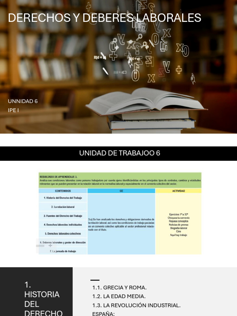 Unidad 6 Derechos y Deberes Laborales | PDF | Derecho laboral | Bloqueo ...