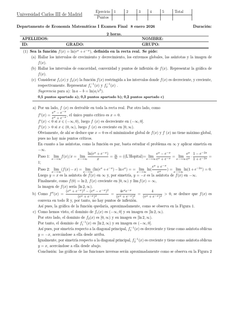 Sol Enero 26 | PDF | Derivado | Análisis matemático