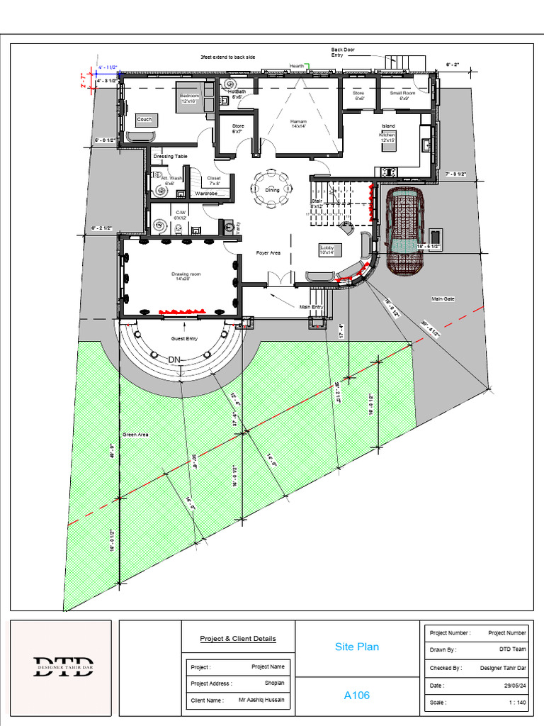 MR Aashiq Hussain Site Plan | PDF | Interior Design | Room