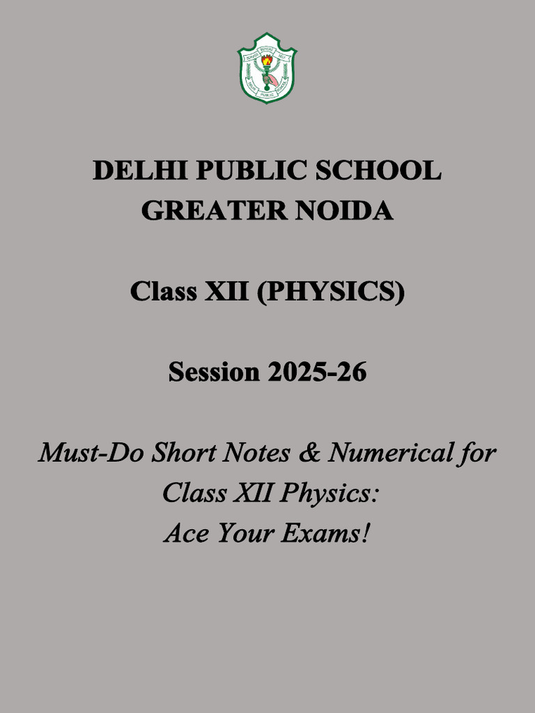 Semiconductors Short Notes & Numericals | PDF | P–N Junction ...