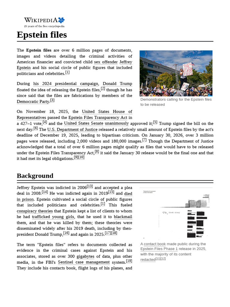 Epstein Files | PDF