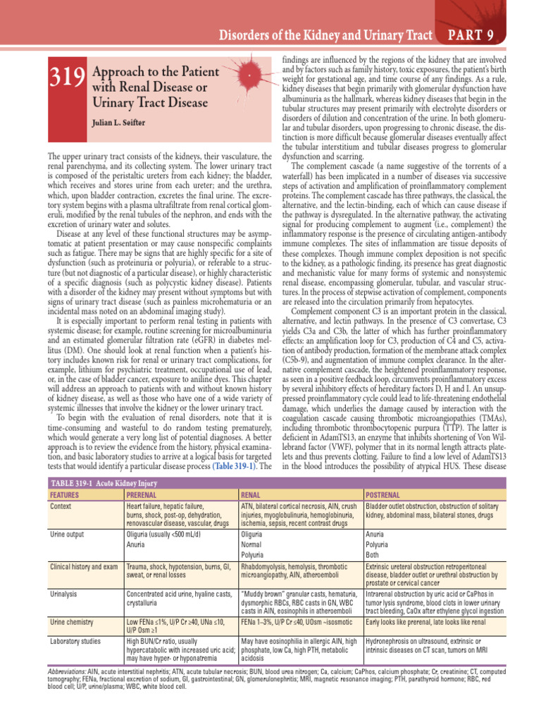 Diseases of Kidney and Urinary Tract | PDF | Kidney | Urinary System