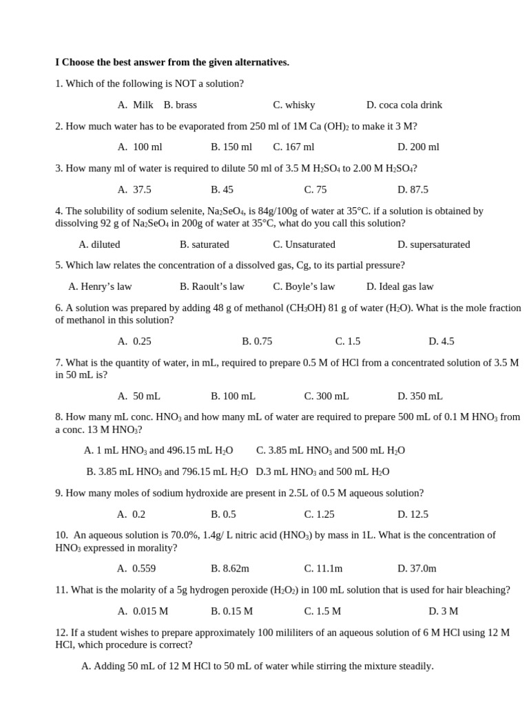 Chem. Remedial 2nd (Chaptër 4&5) Worksheet | PDF | Reaction Rate ...