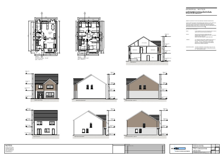 PL04 House Type A - Plans Elevations and Sections | PDF | Bathroom ...