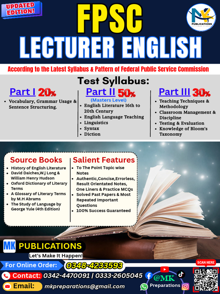 FPSC Lecturer English Final Book Sample | PDF | Christopher Marlowe