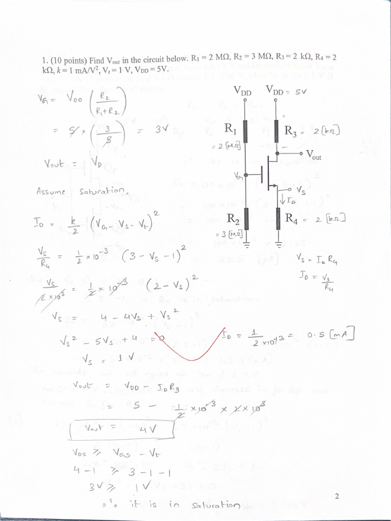 Mid Term1 2024 Solution | PDF