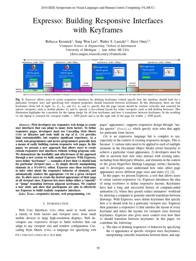 ExpressoBuilding Responsive Interfaces With Keyframes | PDF | Software ...