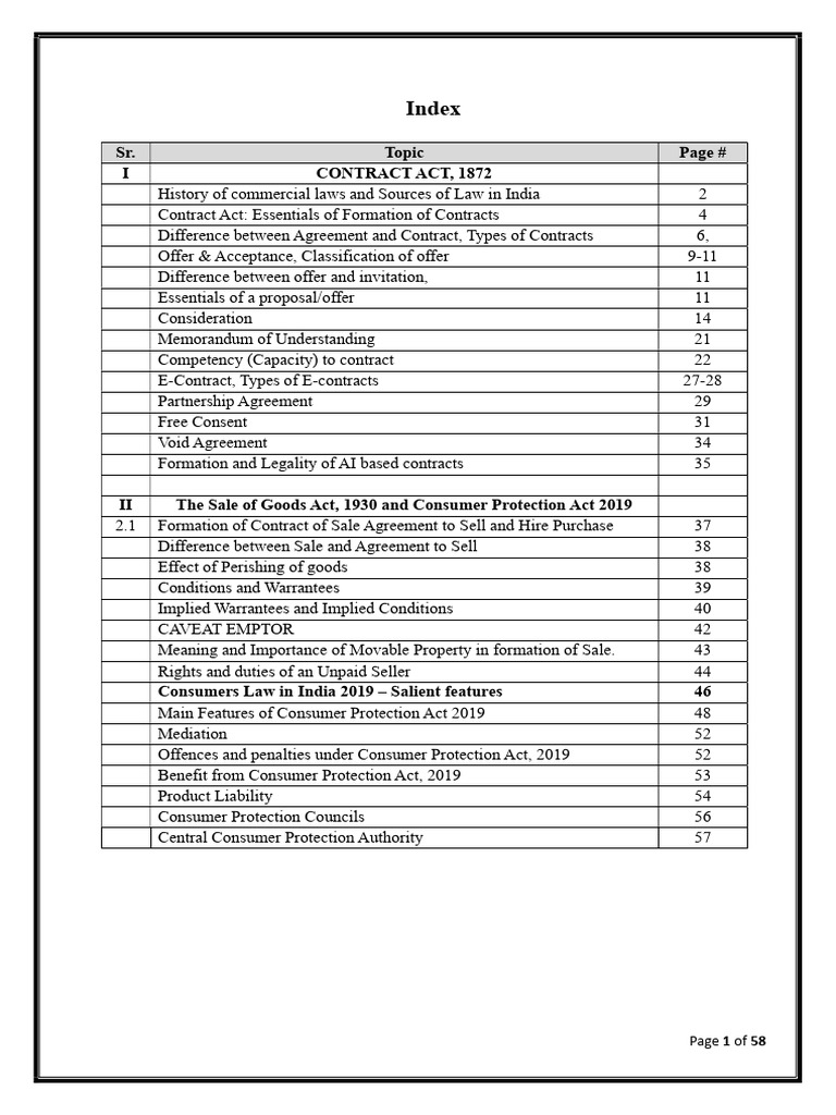 Business Laws - Rev 2 | PDF | Consideration | Offer And Acceptance