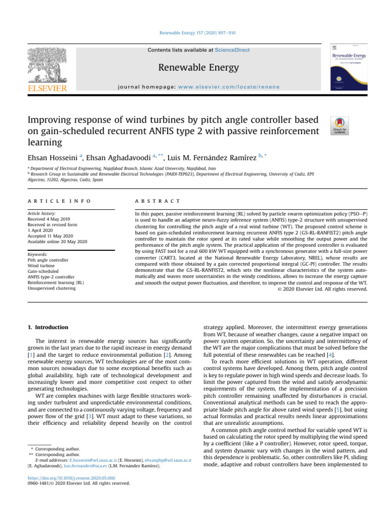 Improving Response of Wind Turbines by Pitch Angle Controller Based On ...