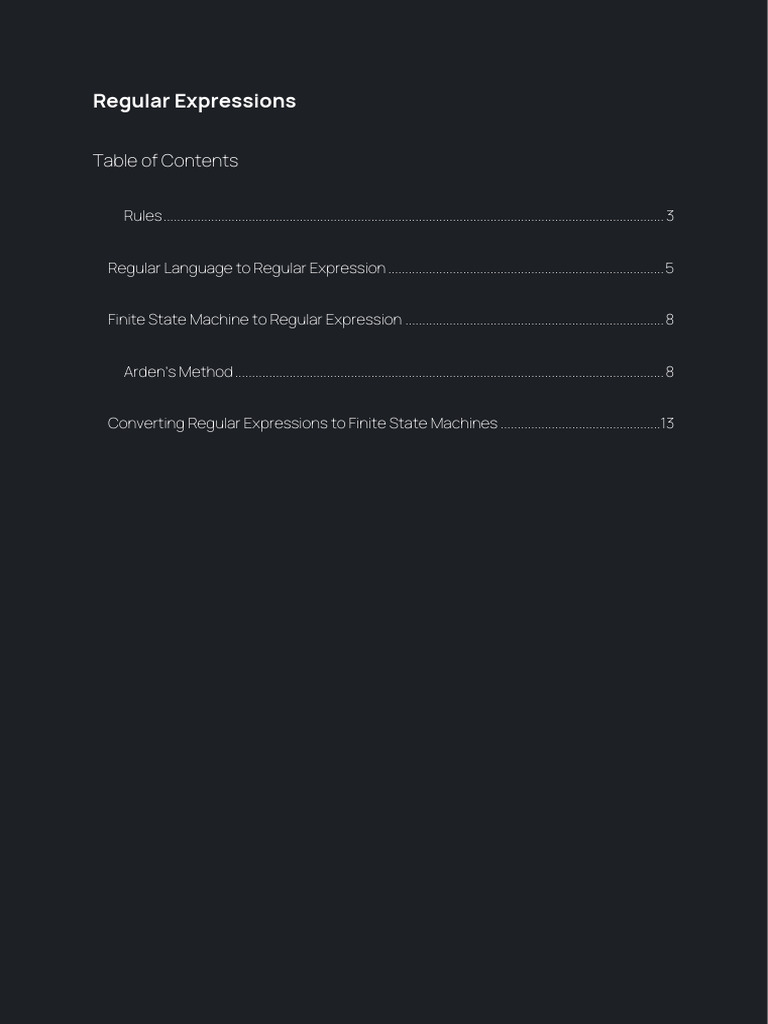 Regular Expressions | PDF | Regular Expression | Mathematics