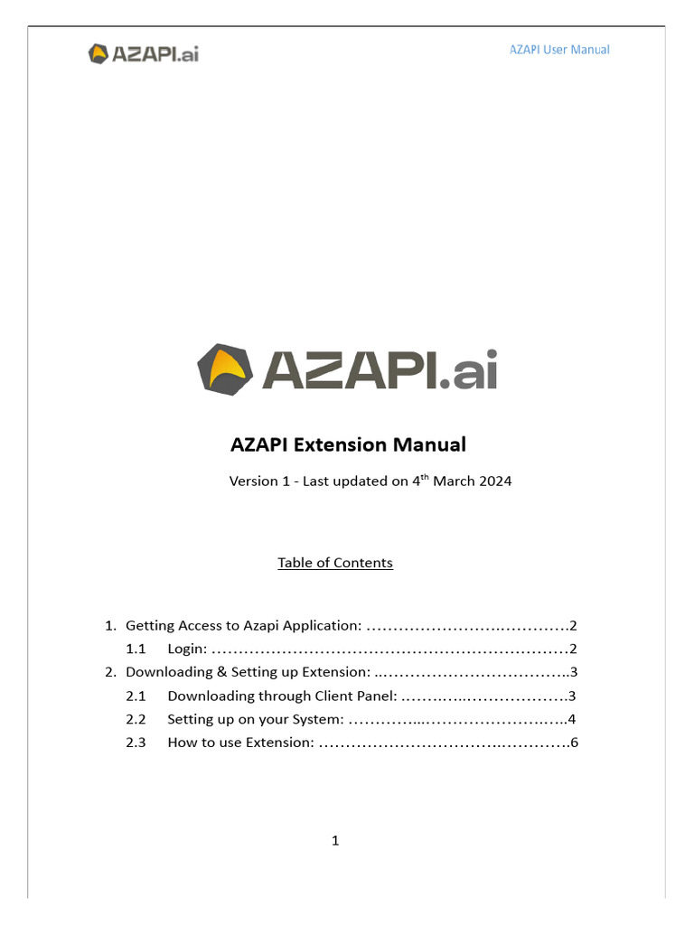 AZAPI Extension Manual | PDF | Operating System Families | System Software
