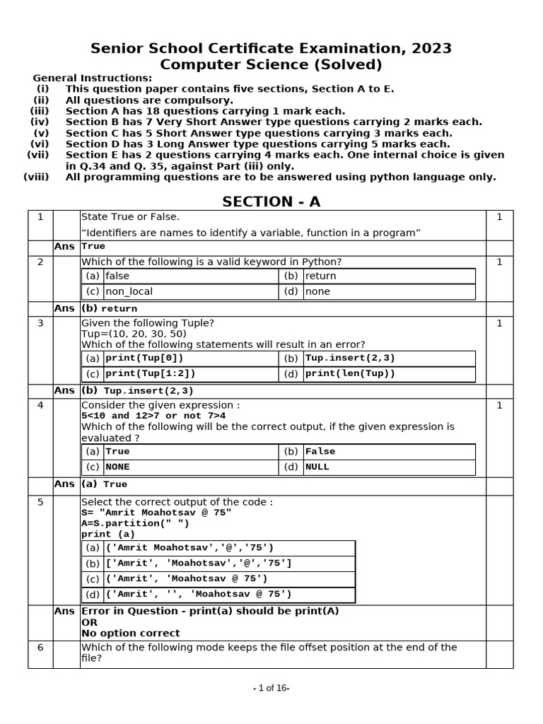 CS 083 2022-2023 Solved | PDF | Computing | Computer Data