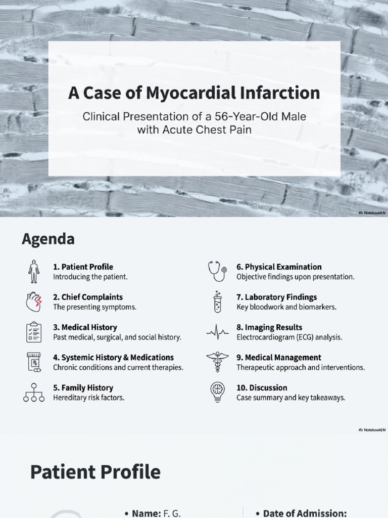Acute Myocardial Infarction Case | PDF