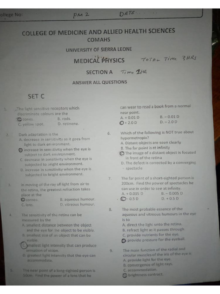 Medical Physics PST Qs | PDF