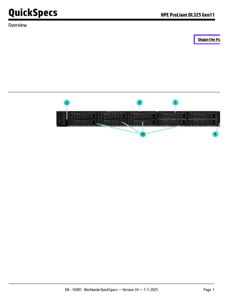 HPE ProLiant DL325 Gen11 | PDF | Solid State Drive | Booting