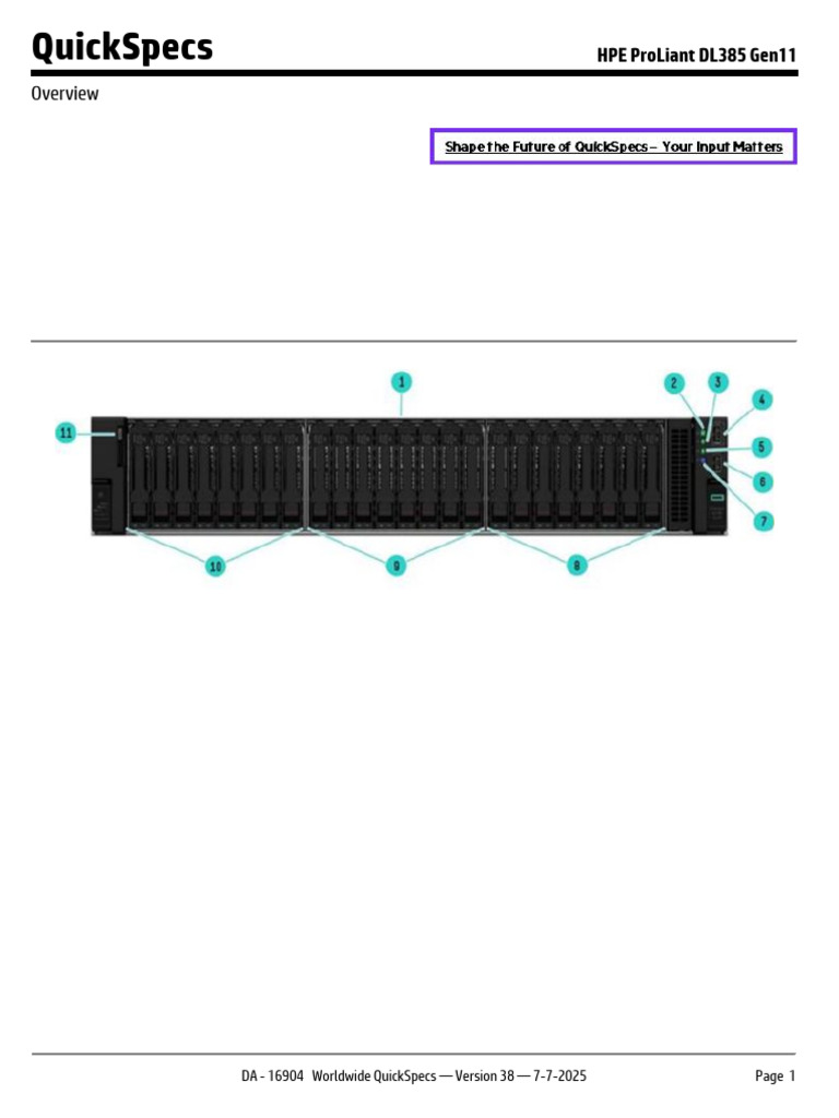 HPE ProLiant DL385 Gen11 | PDF | Solid State Drive | Booting