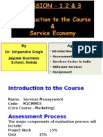 Introduction To The Course: by Dr. Nripendra Singh Jaypee Business School, Noida Agenda