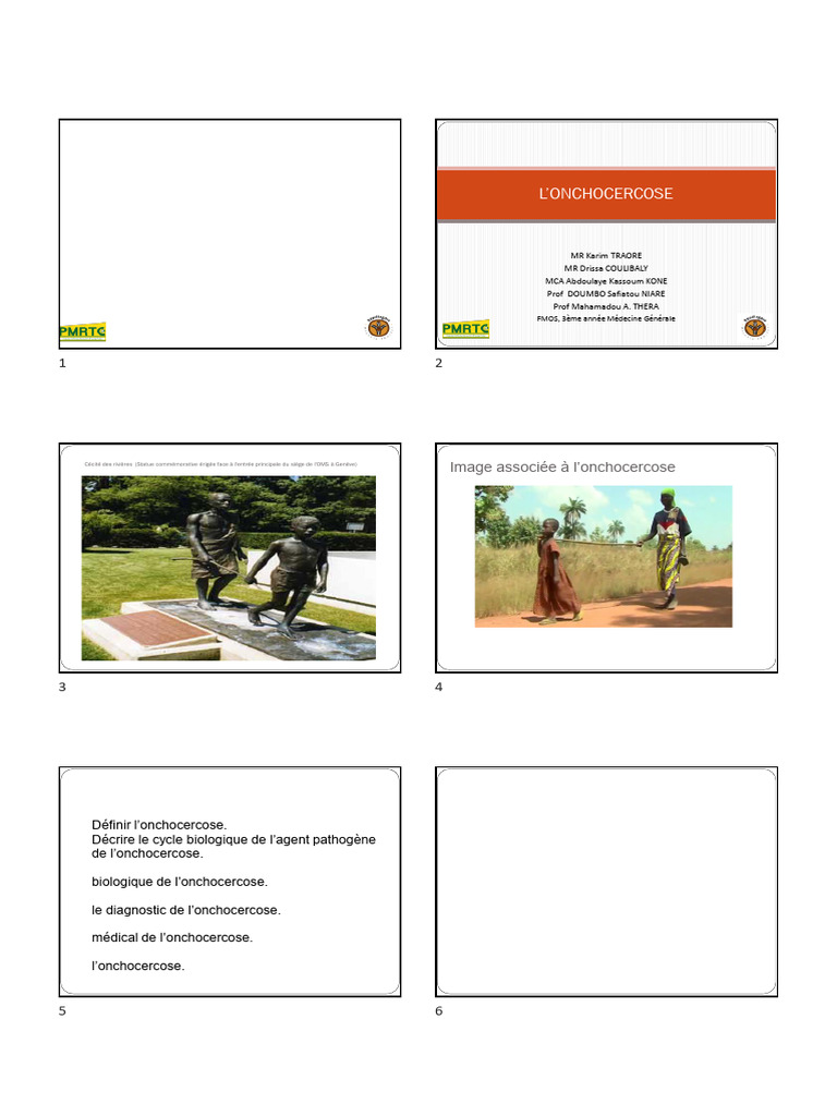 Onchocercose Med3 24dec25 | PDF | Spécialités médicales | Médecine clinique