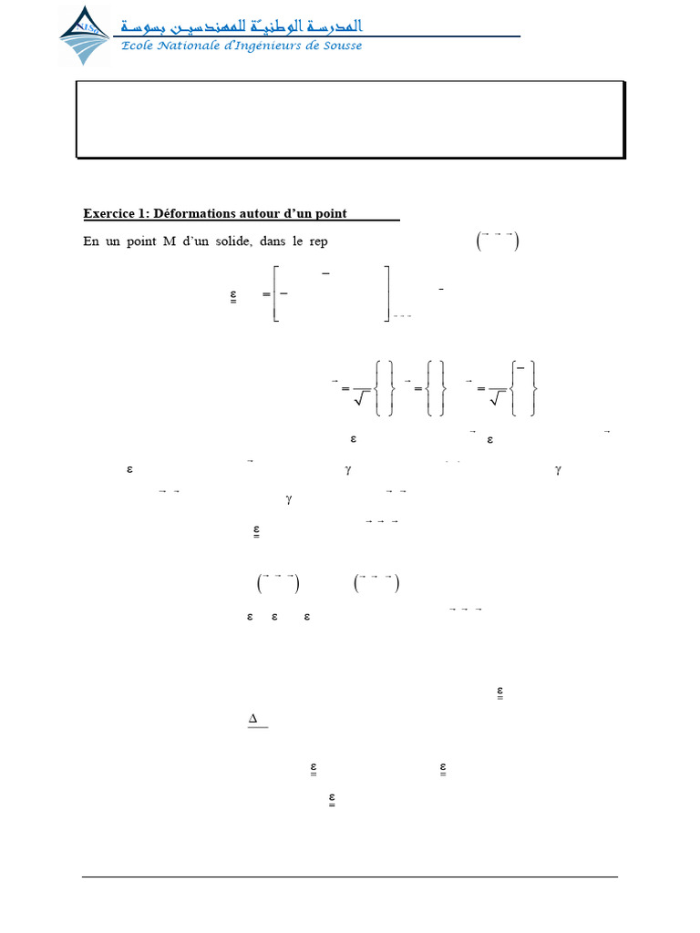 TD3 - DS MMC 31-10-23 | PDF | Tenseur | Analyse mathématique