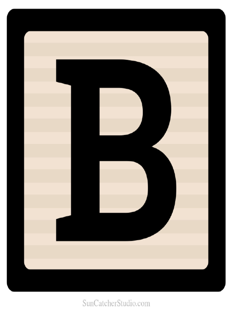 Letter B Block | PDF
