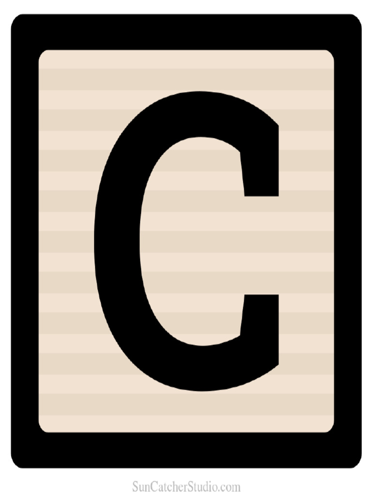 Letter C Block | PDF