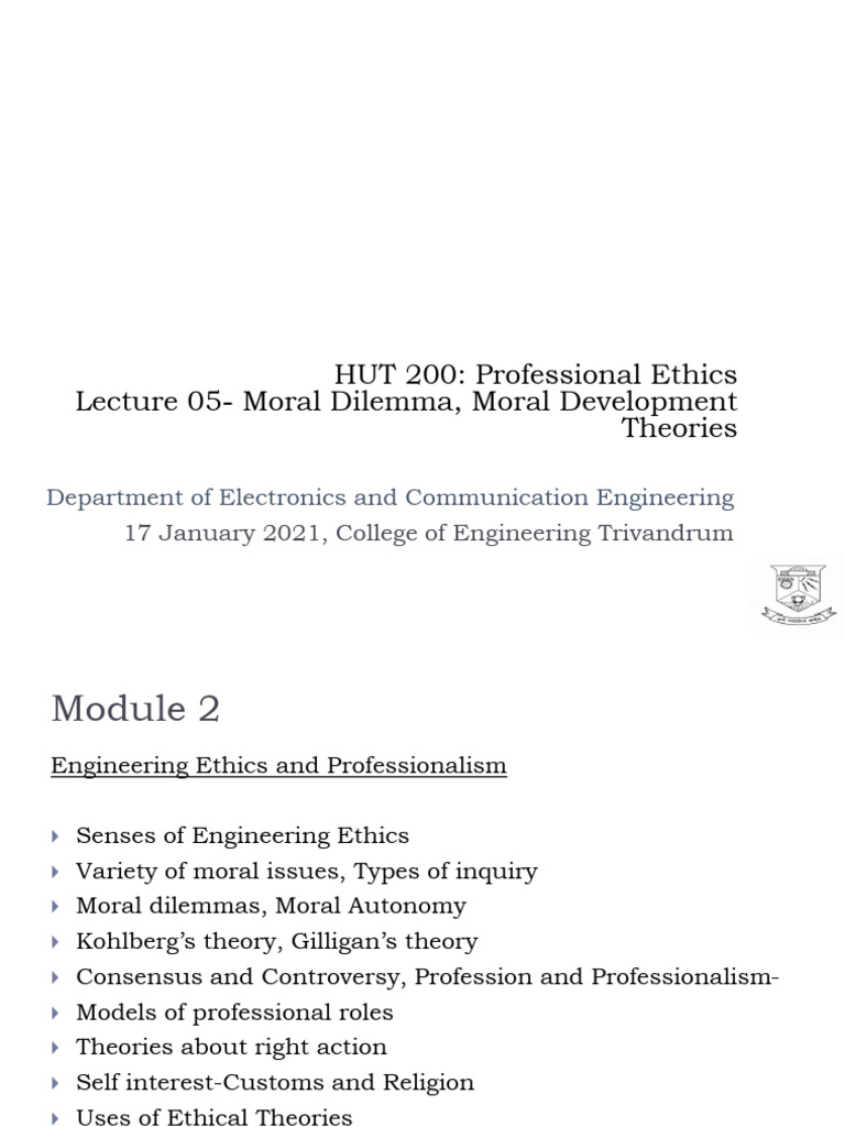 Professional - Ethics - Lecture - 05 - Engineering - Ethics - Part 2 ...