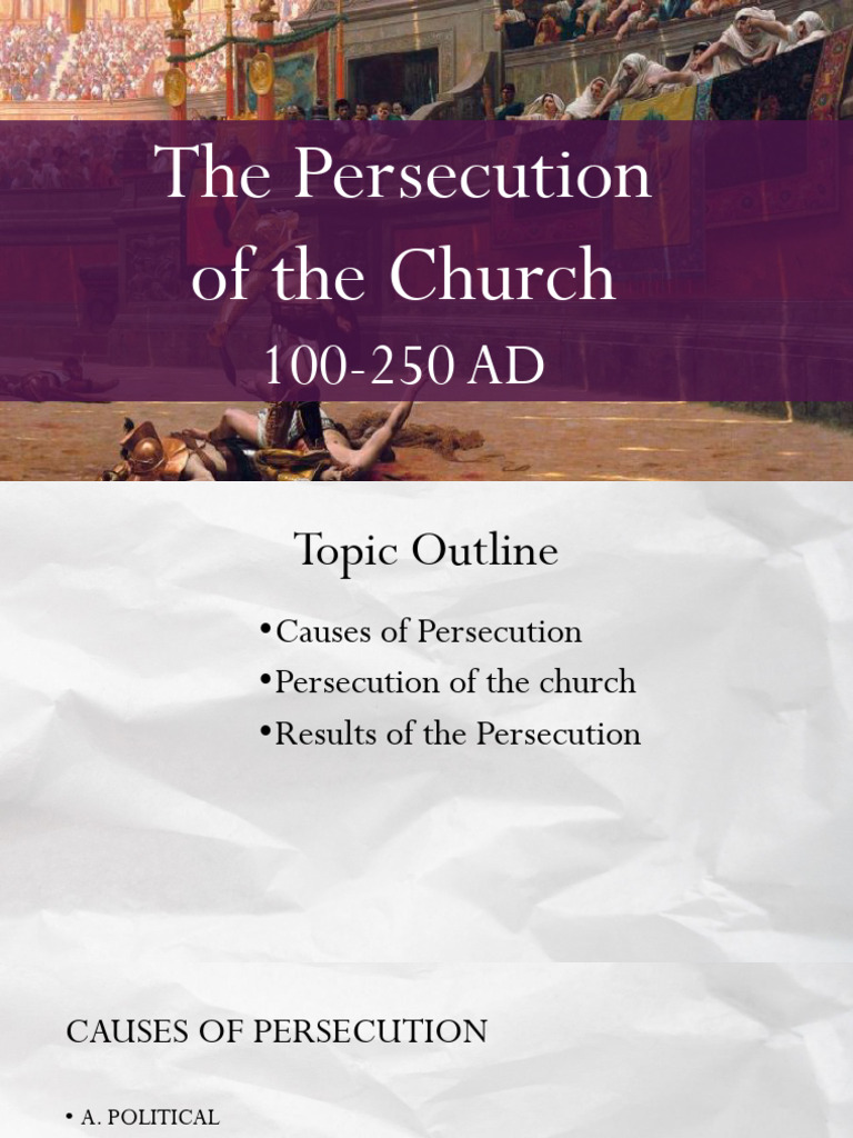 The Persecution of The Church | PDF | Roman Empire