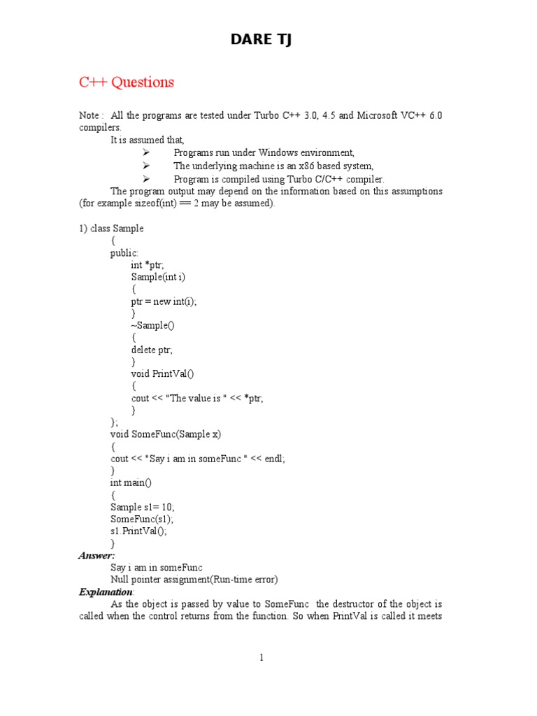 C Aptitude | PDF | Class (Computer Programming) | Method (Computer ...