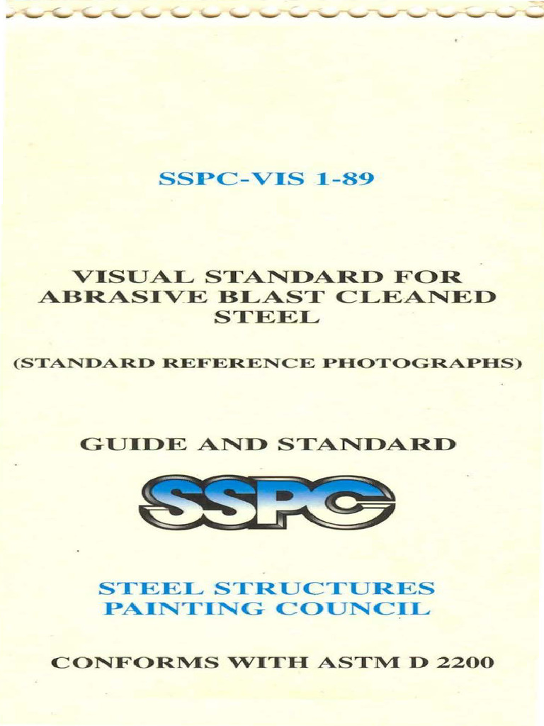 SSPC Vis 1 89 Visual Standard For | PDF | Chemical Substances | Iron