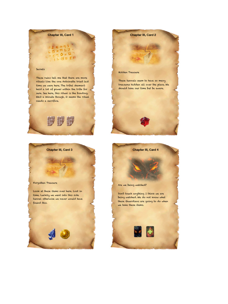 Story Cards CH III, V1 | PDF