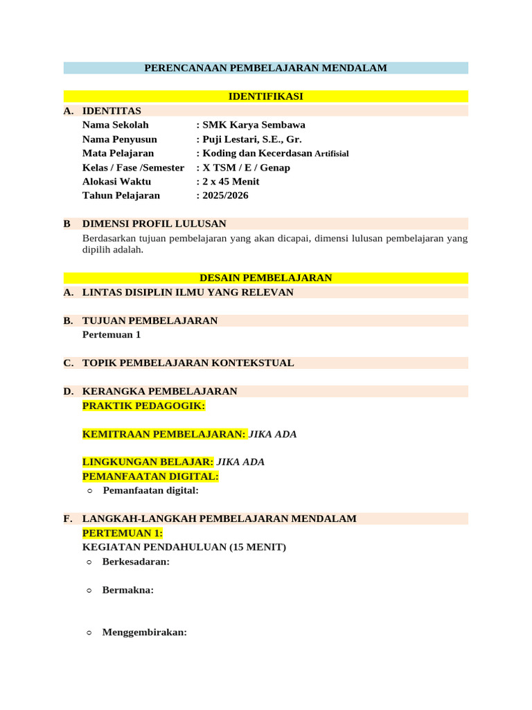 Modul RPM, Materi, LKPD, Penilaian | PDF