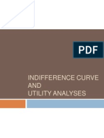 Indifference Curve AND Utility Analyses