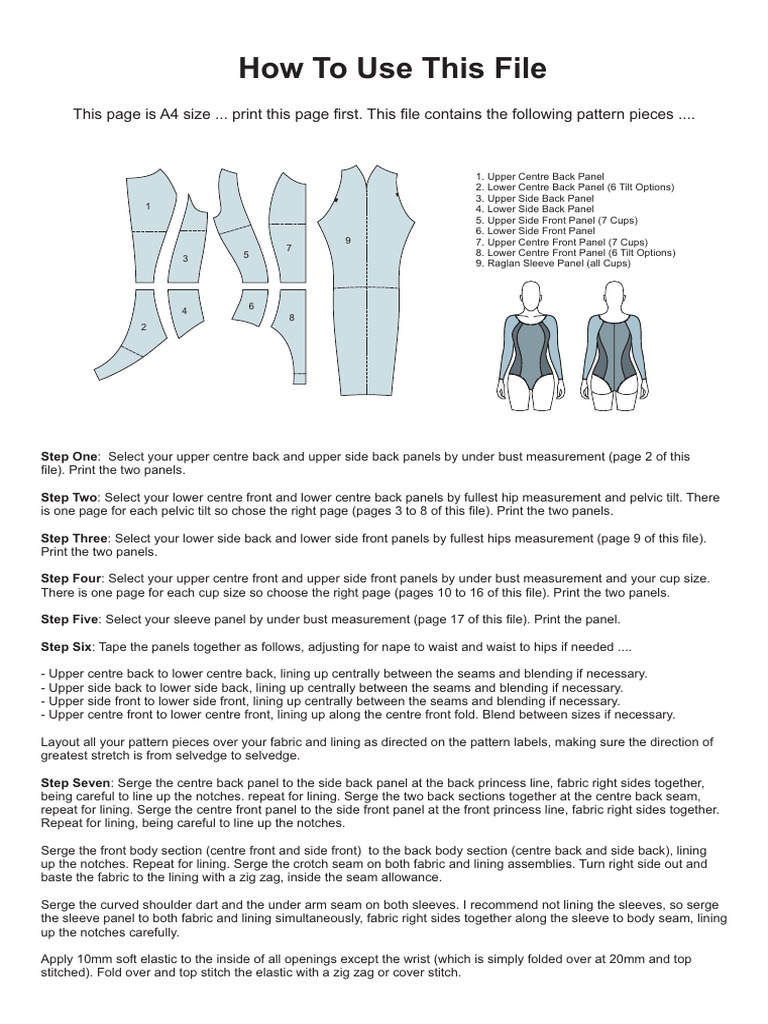 Pattern 4 Bodysuit Ver 20250728pdf Version 1 - 250923 - 124514 | PDF ...