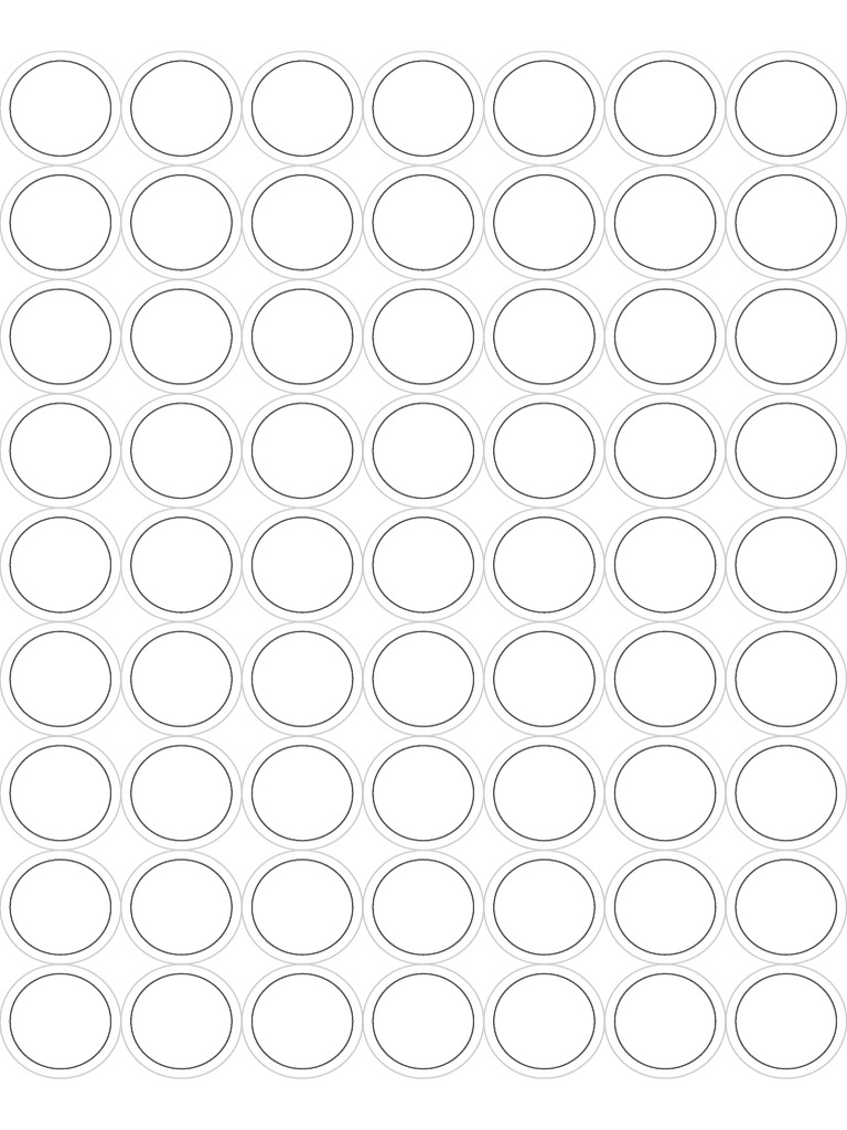25mm Pin Badge Template A4 | PDF