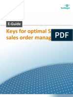 Keys For Optimal SAP Sales Order Management