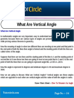 What Are Vertical Angle