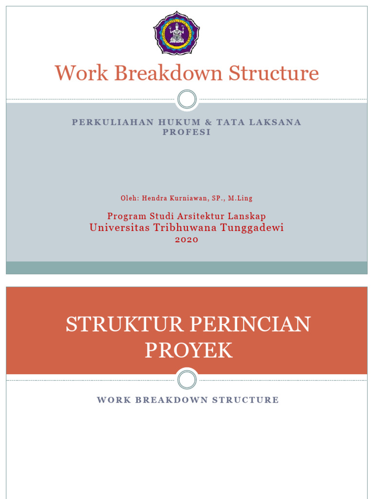 8 - Work Breakdown Structure - REV.02 | PDF